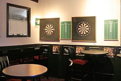 3 Monkeys Pub Dart Board Area